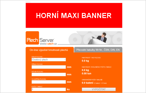 PLECH SERVER - horní banner